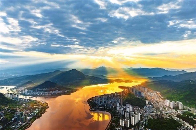 开州晨曦 美不胜收