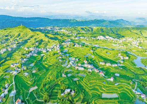 宏图起笔风云动 山乡蝶变满目新